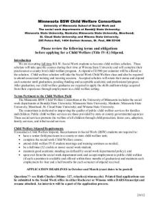 IV-E CHILD WELFARE SCHOLARSHIP - Winona State …：iv-e兒童福利國家獎學金-薇諾娜…