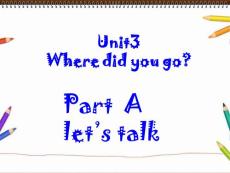【英语课件】新版pep六下unit 3 where did you go A Lets talk课件
