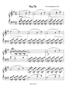 拜厄练习曲NO.74