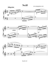 拜厄练习曲NO.83