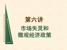 《高鸿业西方经济》学PPT讲义——微观-第6讲市场失灵和微观经济政策