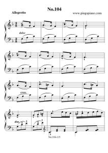 拜厄练习曲NO.104