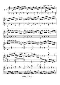 车尔尼299钢琴快速练习曲Op.299 No.5
