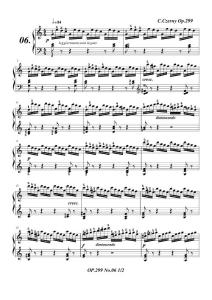 车尔尼299钢琴快速练习曲Op.299 No.6