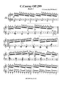 车尔尼299钢琴快速练习曲Op.299 No.11