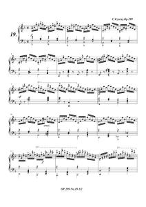 车尔尼299钢琴快速练习曲Op.299 No.19