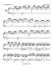 车尔尼299钢琴快速练习曲Op.299 No.38