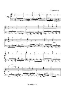 车尔尼299钢琴快速练习曲Op.299 No.18