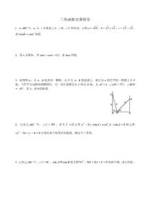 三角函數(shù)競(jìng)賽輔導(dǎo)