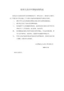 在中國境內的安全保證措施