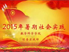 15年數(shù)學(xué)暑期實(shí)踐宣講