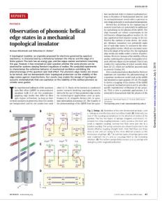 [PDF] Observation of phononic helical edge states in a mechanical topological insulator