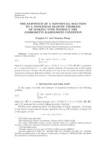 The existence of a nontrivial solution to a nonlinear elliptic problem of linking type without the Ambrosetti-Rabinowitz condition