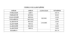 天富及北山收费明细Book1