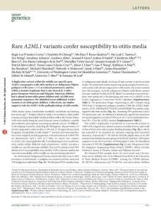 ng.3347_Rare A2ML1 variants confer susceptibility to otitis media