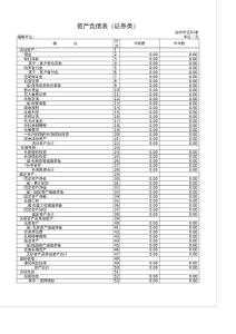 2005年度財務(wù)報表式樣(證券類)