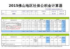 2015佛山地区最新社保公积金个税基数全能计算器-薪酬网