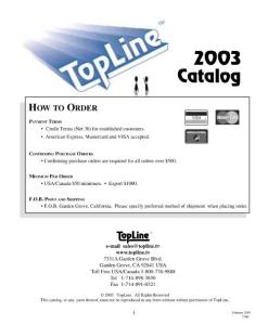 TopLine 2003 datalog