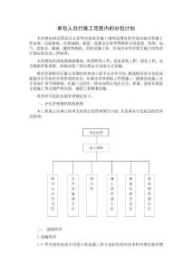 某体育馆工程承包人对分包单位的管理规定汇编