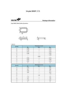 16-pin NSOP封裝