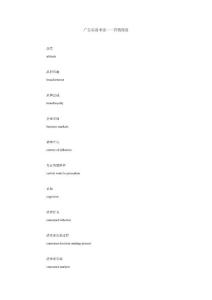 廣告英語術語——營銷用語