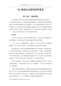 TCL集团调研报告