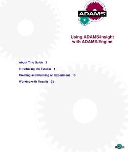 Using ADAMS-Insight with ADAMS-Engine