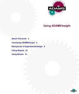 Using ADAMS-Insight