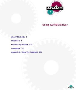 Using ADAMS-Solver