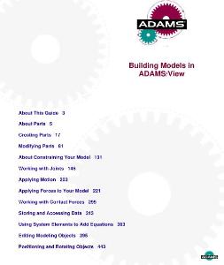 Building Models in ADAMS-View