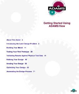 Getting Started Using ADAMS-View