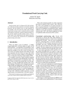 Foundational Proof-Carrying Code