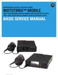 Motorola xpr 5350 xpr 5550 basic service manual