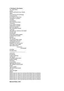 I. The Book in Our Hands The Tide’s Story - Artspace …