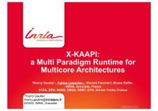 X-KAAPI a Multi Paradigm Runtime for Multicore Architectures