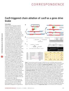 nbt.3444-Cas9-triggered chain ablation of cas9 as a gene drive brake