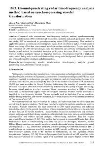 Ground-penetrating radar time-frequency analysis method based on synchrosqueezing wavelet transformation