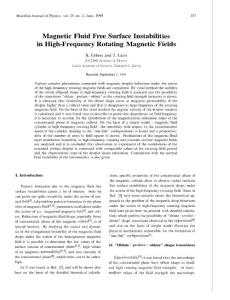 Magnetic Fluid Free Surface Instabilit ies High-Frequency…