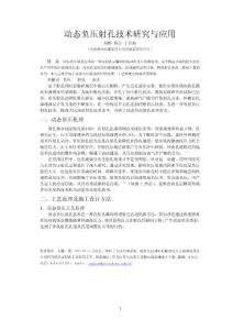 动态负压射孔技术研究与应用