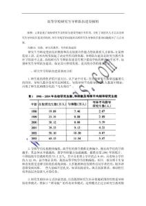 高等學校研究生導師隊伍建設探析