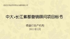 2011年1月武汉中大长江紫都项目三期营销顾问方案