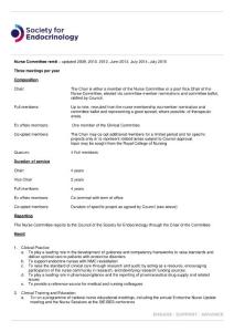 Three meetings per year Composition