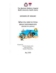 What you need to know about hydronephrosis - MUHC