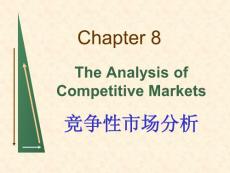 《微观经济学》-08竞争性市场分析(中央财经大学)