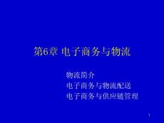第6章 电子商务与物流
