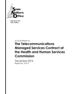 An Audit Report on the Telecommunications …