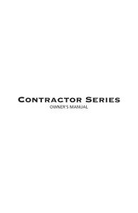 Contractor Series - Master Spas