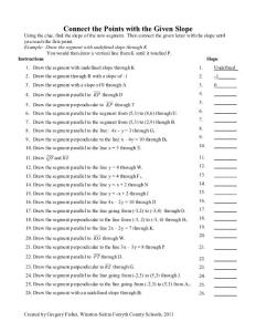 Connect the Points with Slope - Winston …