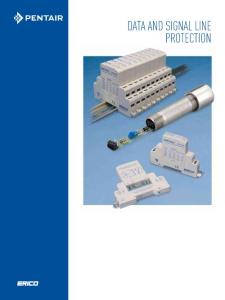 DATA AND SIGNAL LINE PROTECTION - ERICO