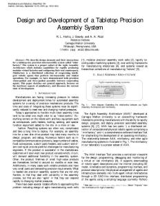 Design and Development of a Tabletop Precision Assembly System